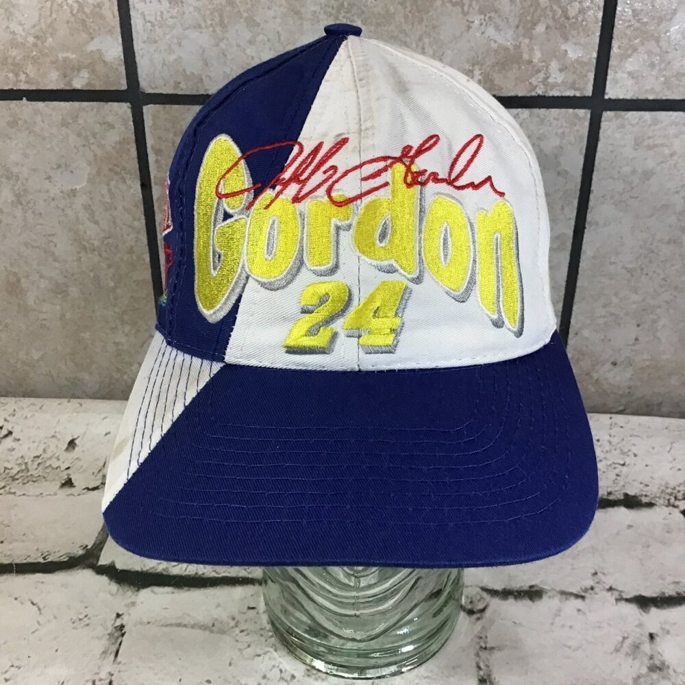 Vintage 90’s NASCAR Hat JEFF GORDON #24 Strapback Adjustable‎ Ball Cap